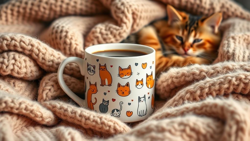 adorable cat themed mugs