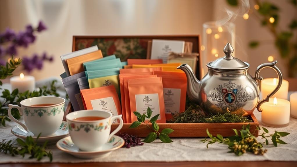 assorted herbal tea collection