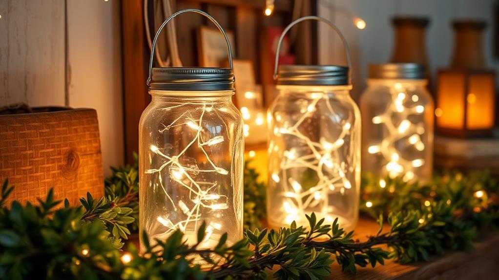 charming mason jar lanterns