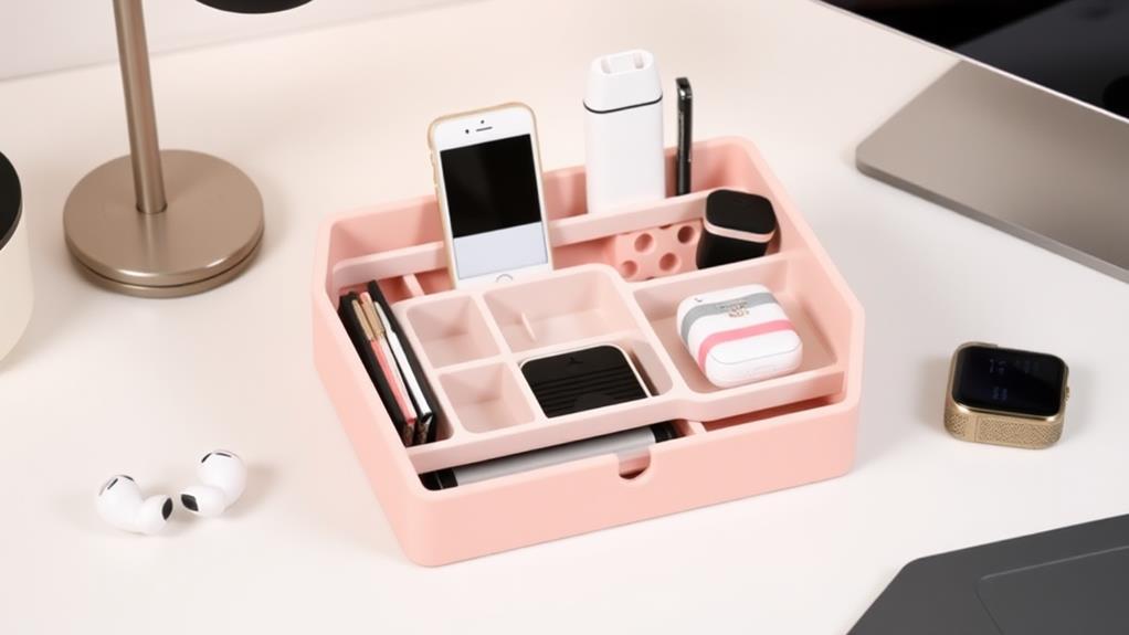 chic gadget storage solution