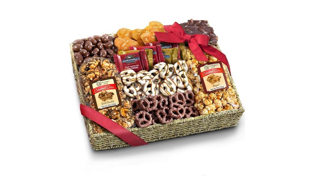 chocolate caramel crunch basket