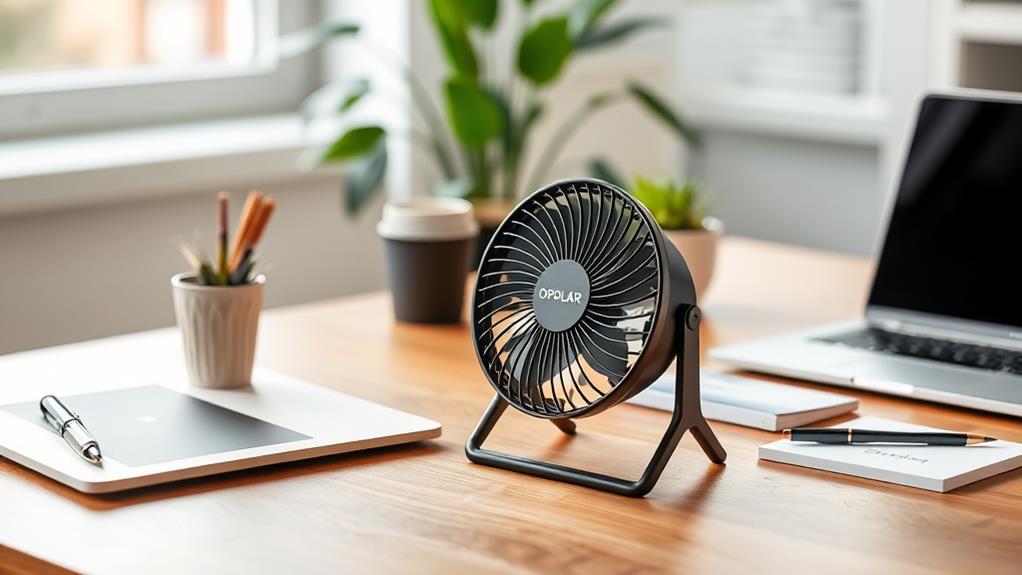 compact usb desk fan