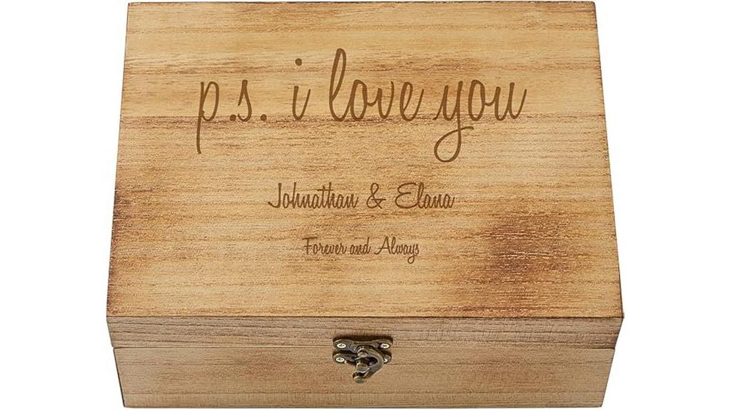 couples personalized keepsake box