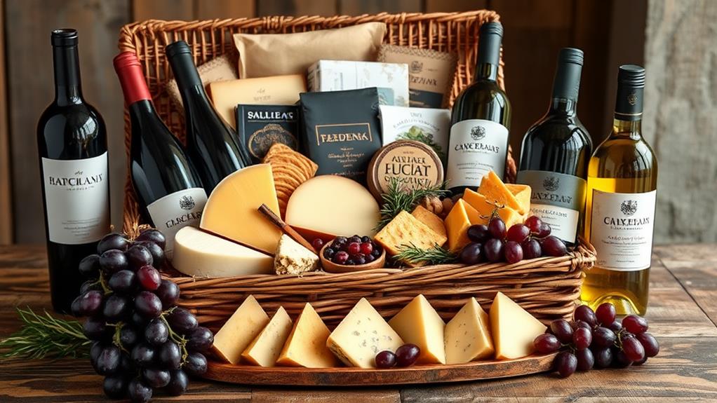 curated wine cheese combinations