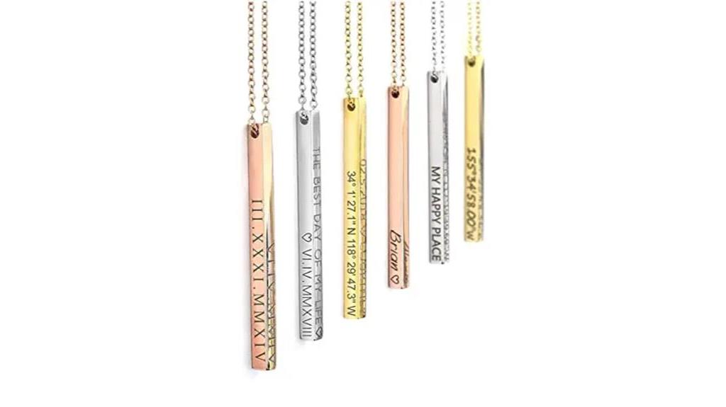 custom coordinate necklaces women