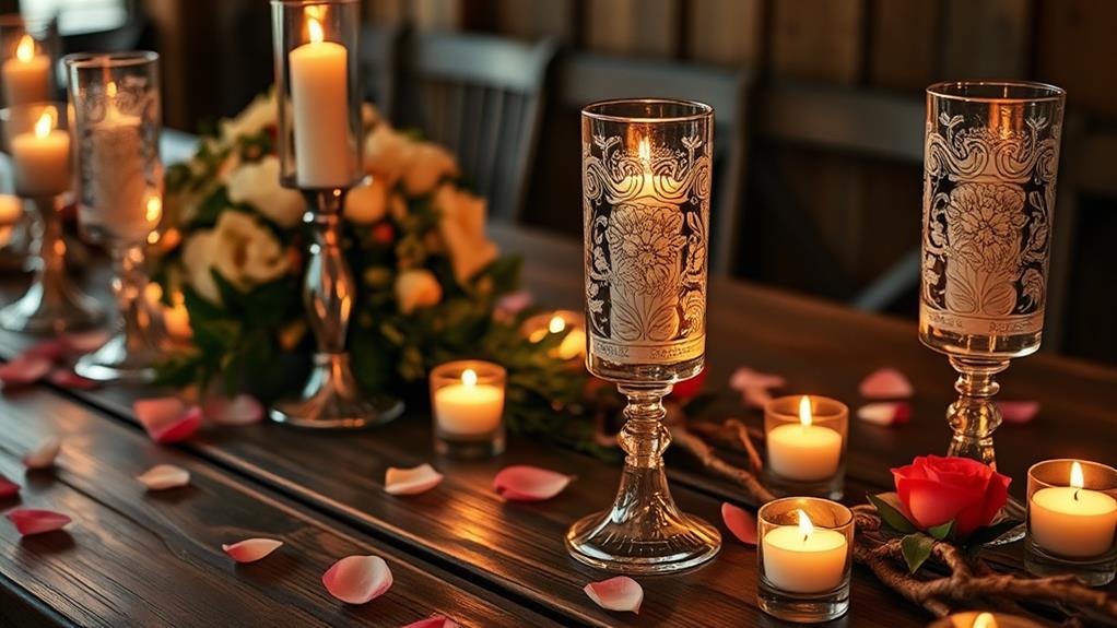 custom engraved candle holders