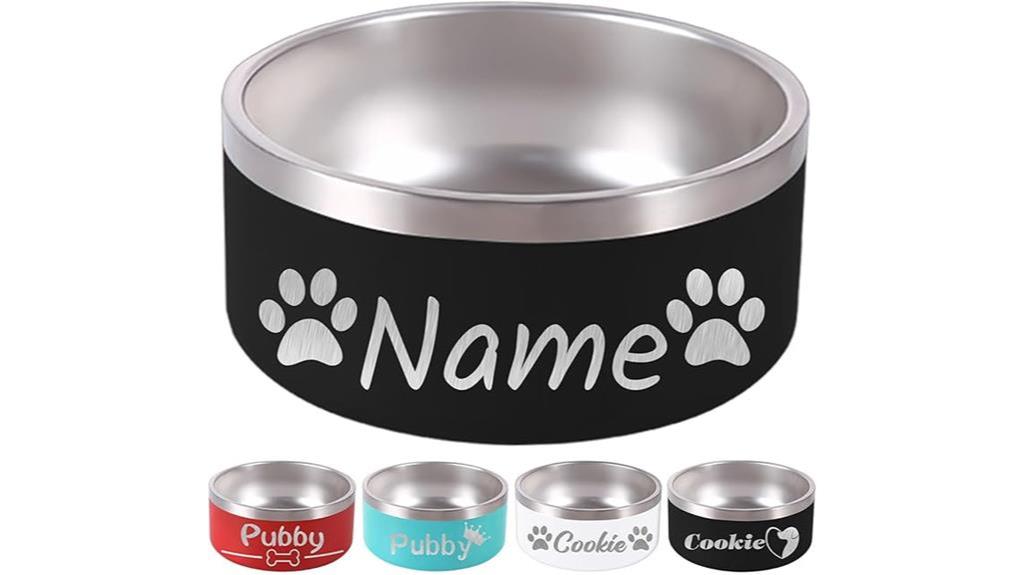 custom engraved dog bowl