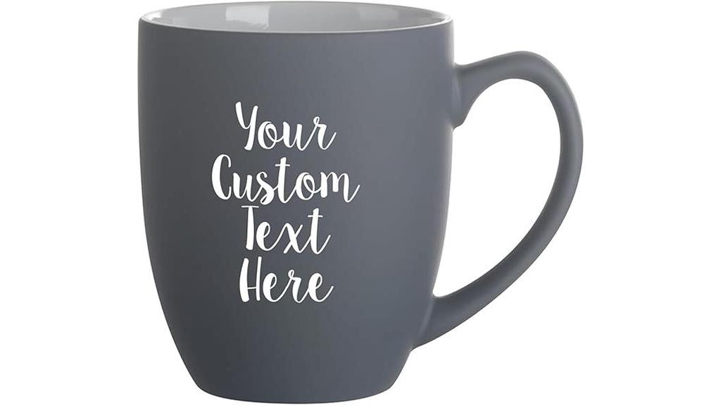 custom matte grey mug