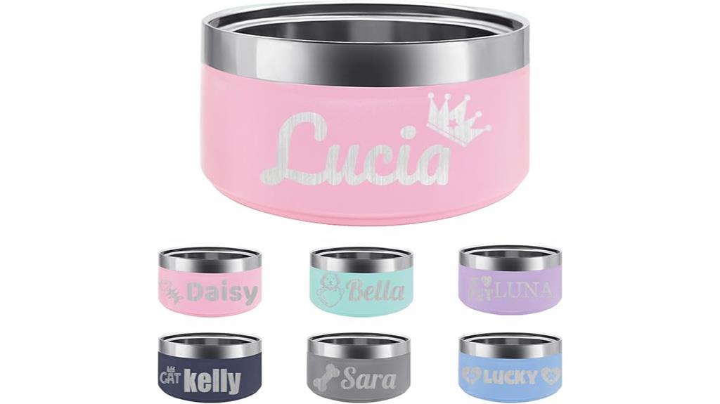 custom name pet bowl