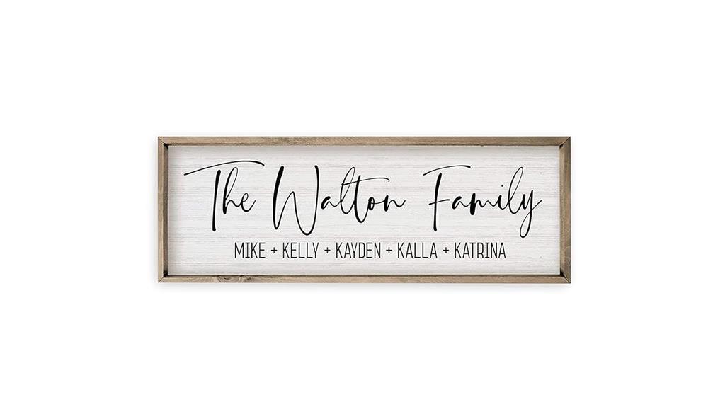 custom wooden family sign