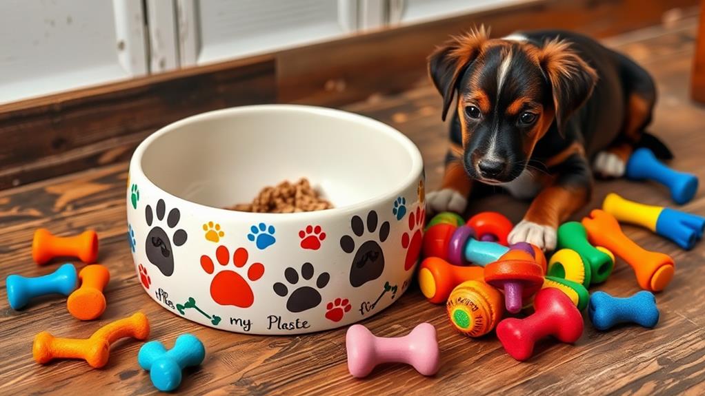 customizable pet feeding bowls