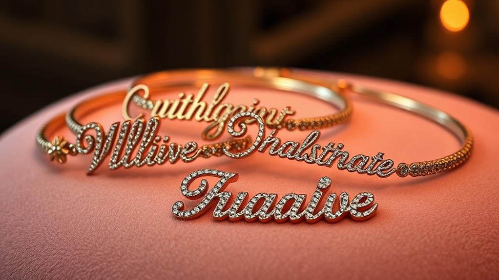 customized name jewelry bracelets