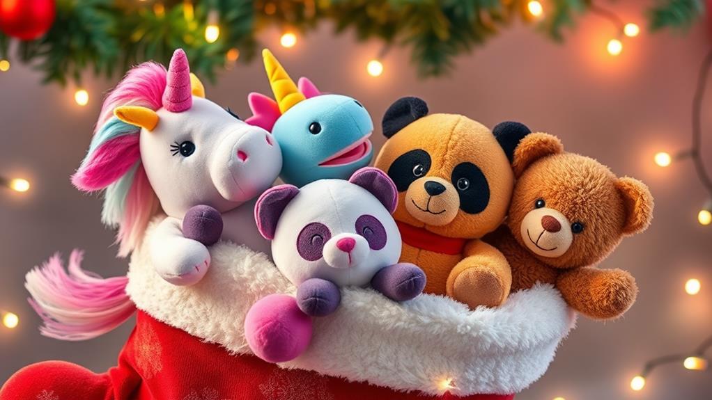 cute and cuddly stuffed animals