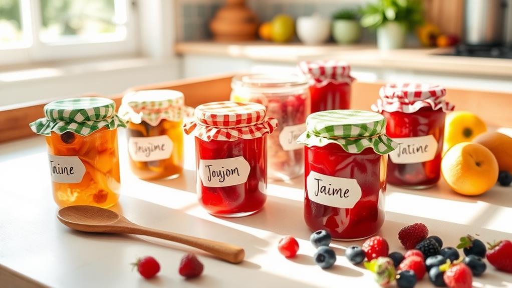 deliciously crafted jam jars