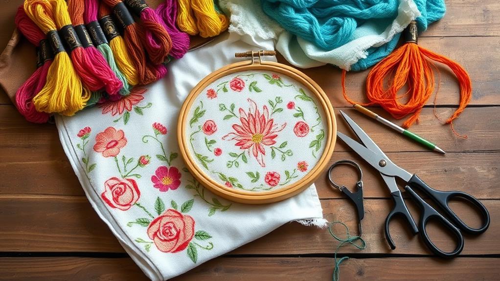 embroidered craft kit collection