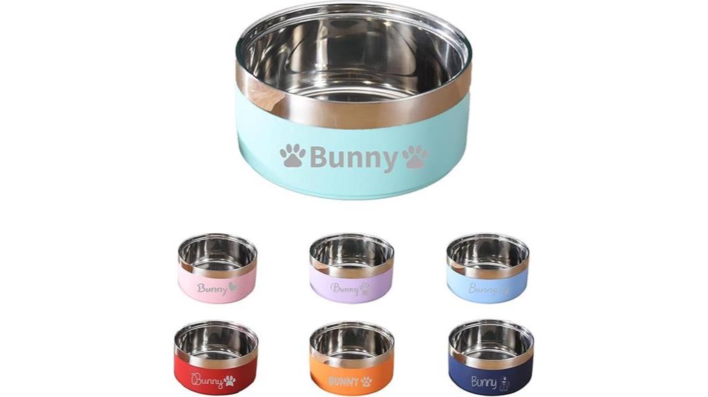 engraved personalized dog bowls