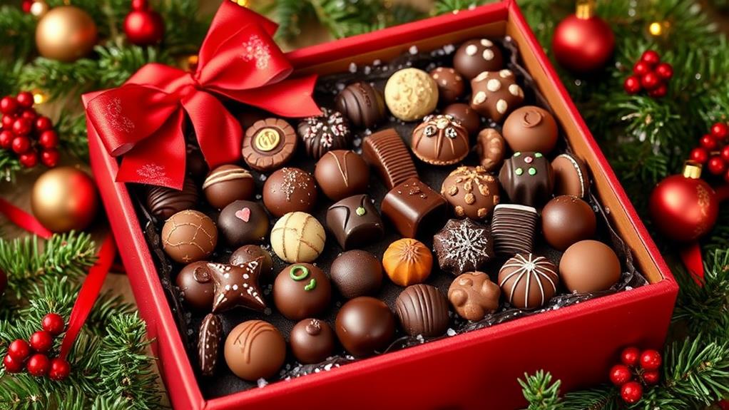 festive chocolate gift box