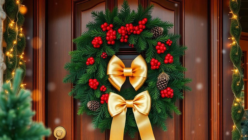 festive seasonal door decor