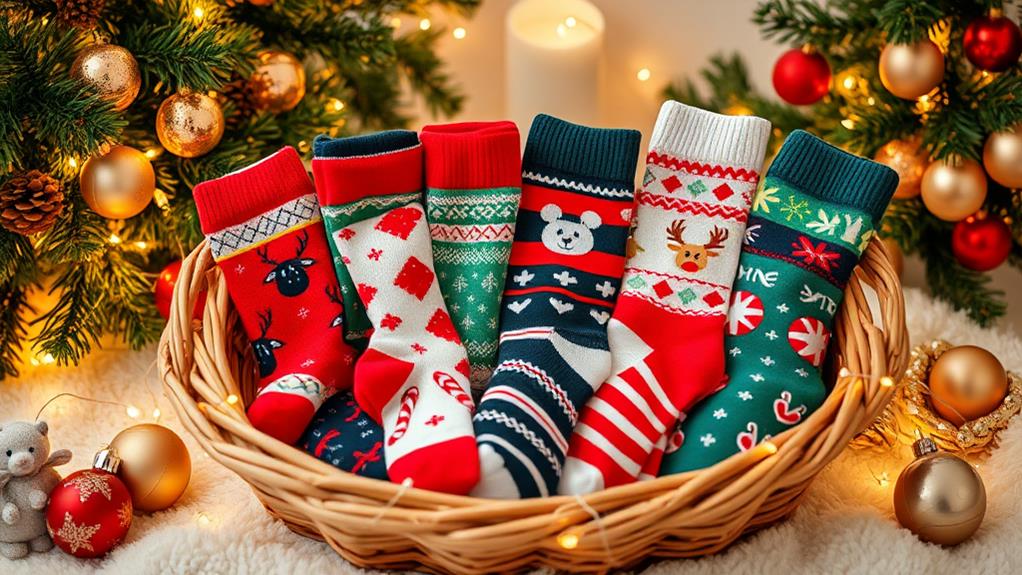 festive seasonal sock styles