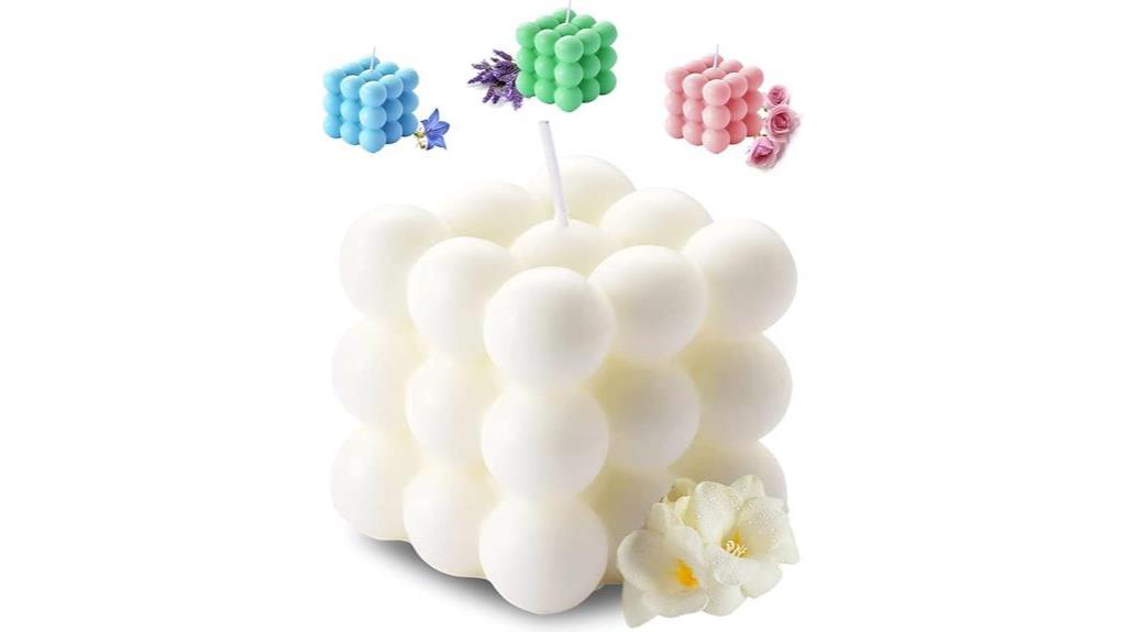 freesia scented bubble candles