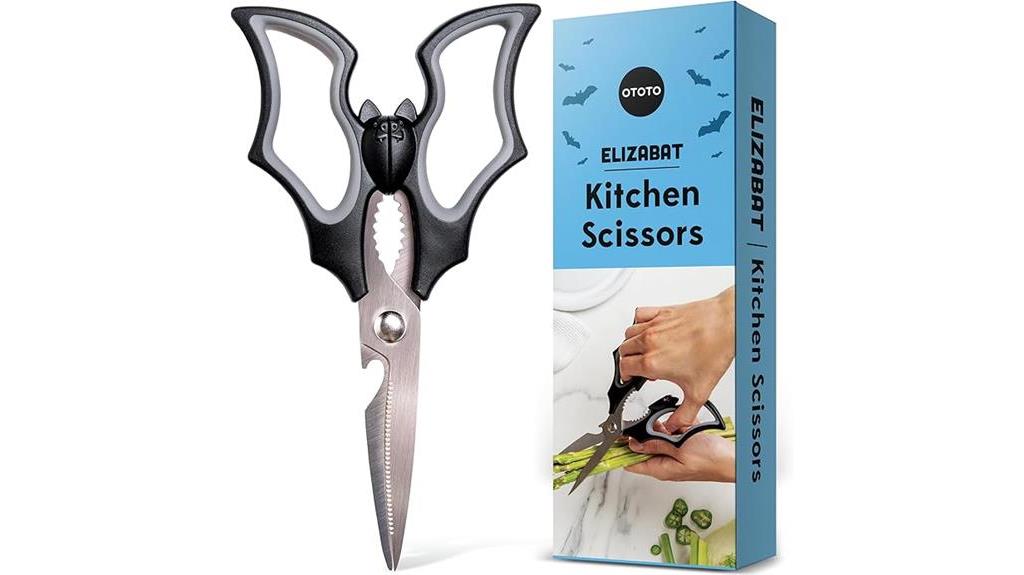 gothic bat kitchen scissors