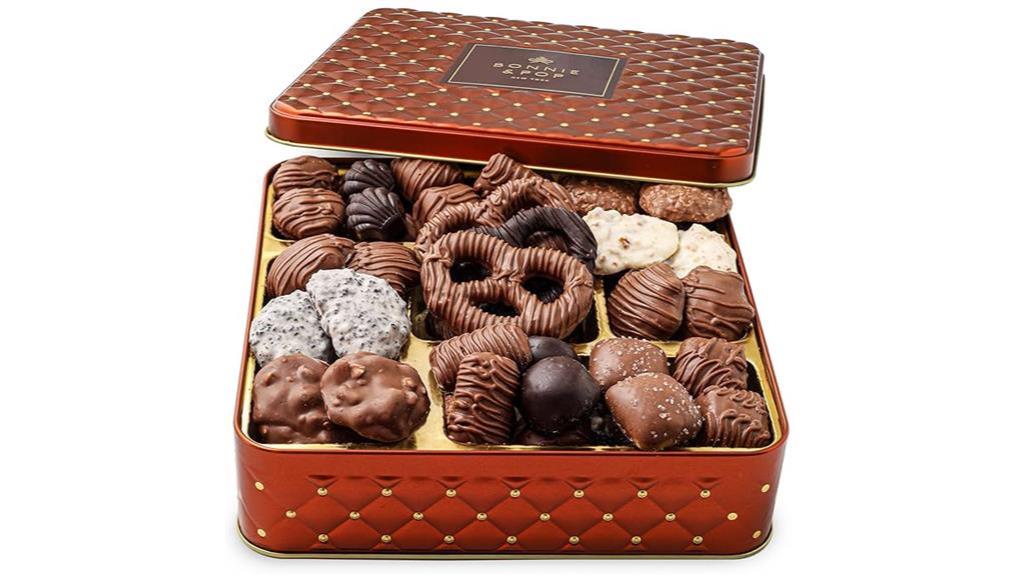 gourmet chocolate snack basket