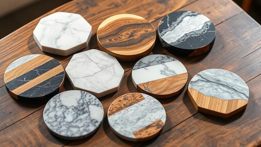 handcrafted decorative drink coasters