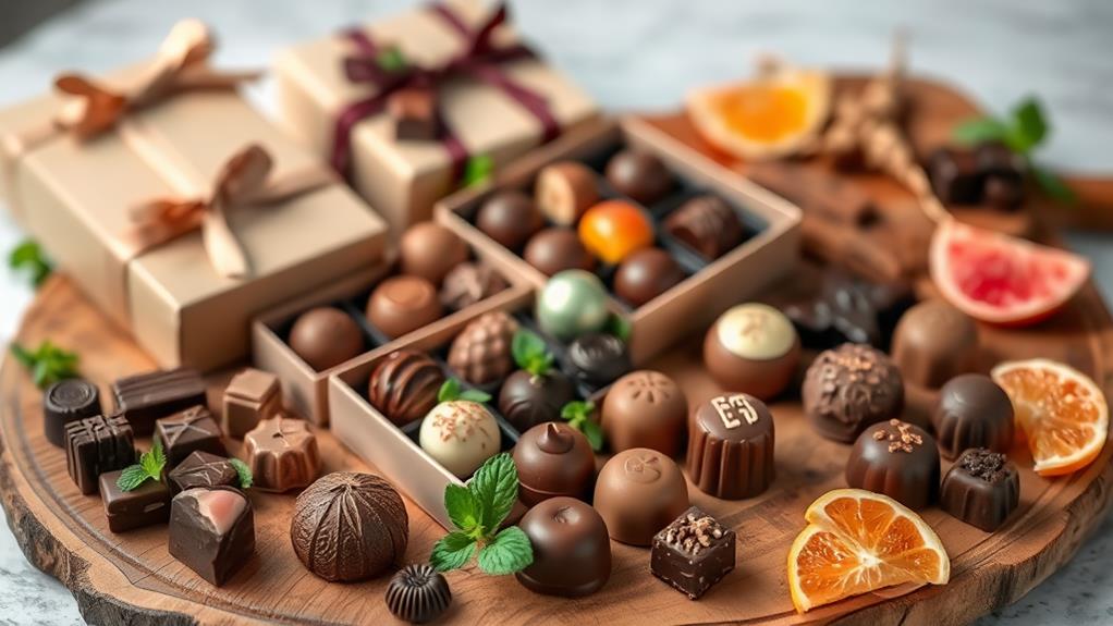 handcrafted gourmet chocolate assortment