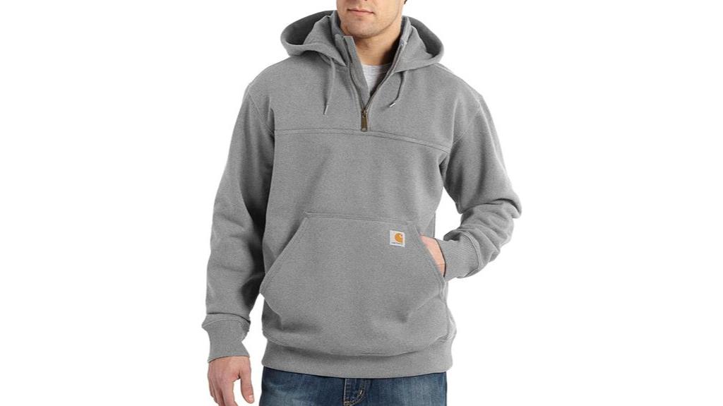 heavyweight quarter zip sweatshirt