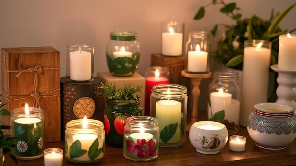 homemade candle holder projects