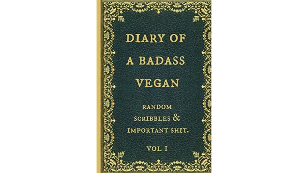 humorous vegan gag notebook