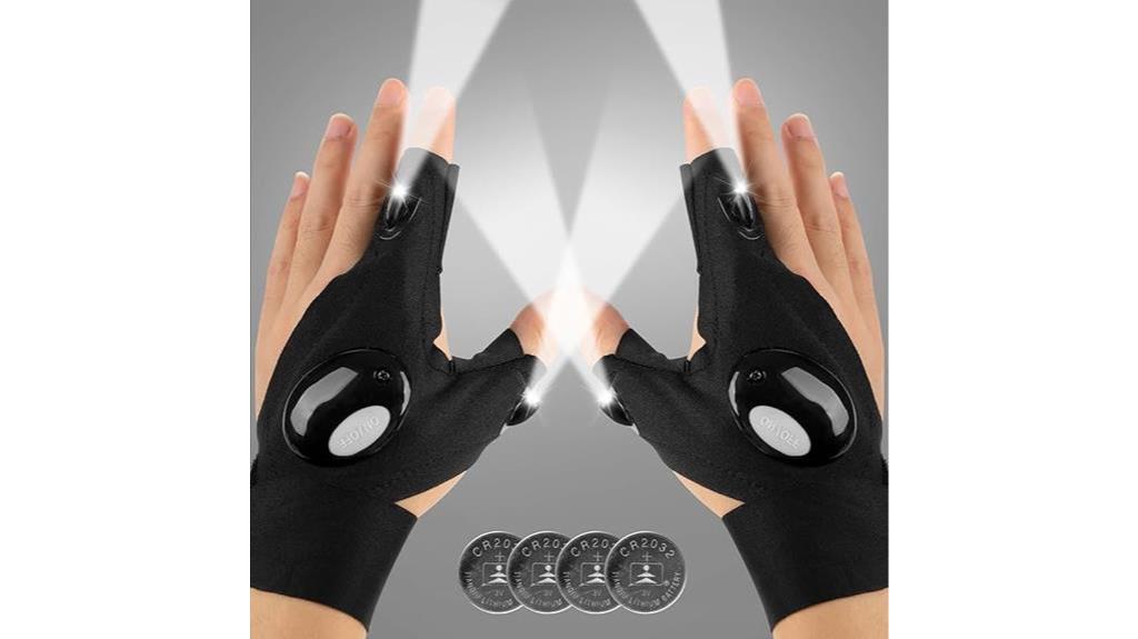 led flashlight gloves handsfree