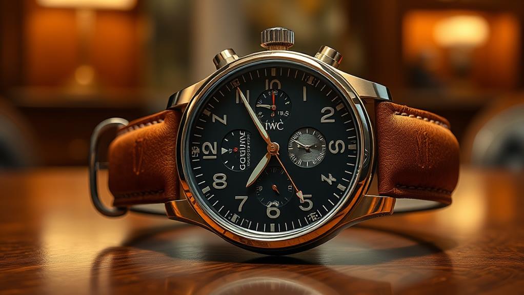 luxury aviation wristwatch model