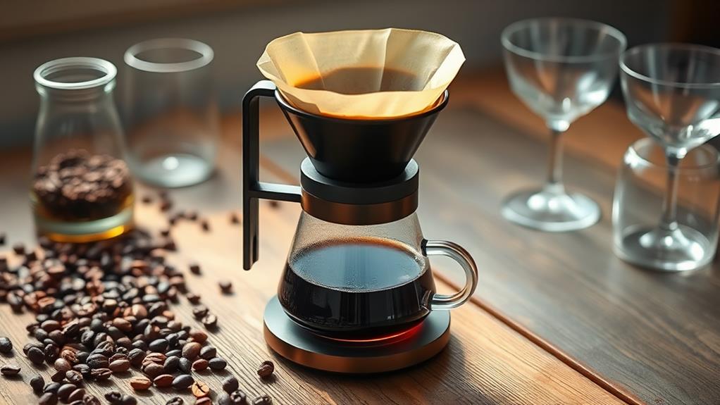 manual brewing coffee device