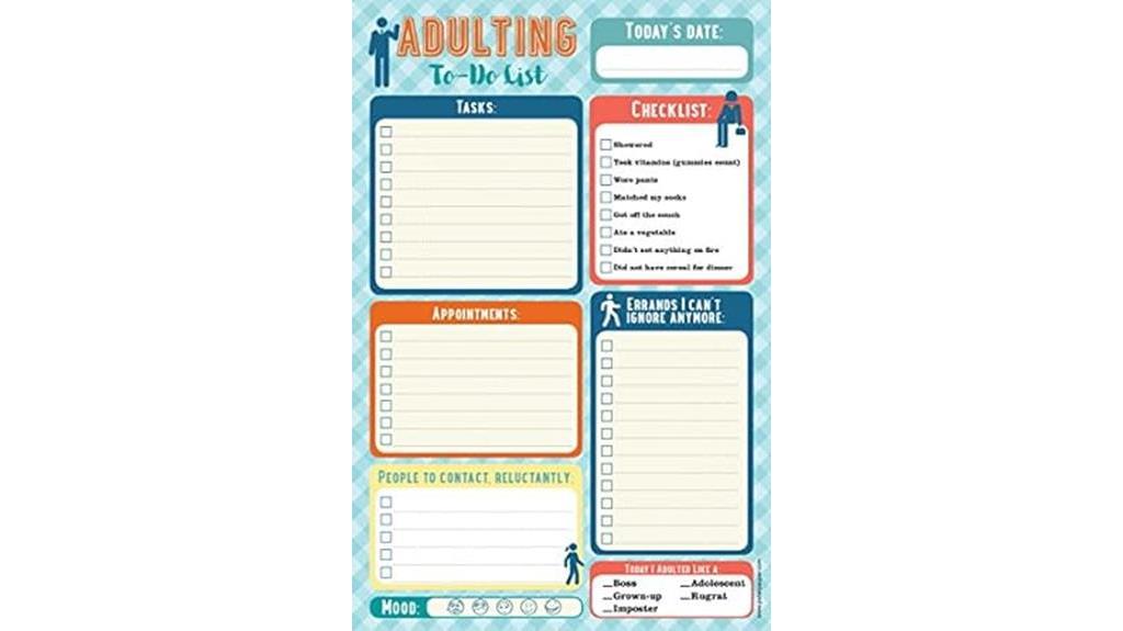 organized adulting to do list