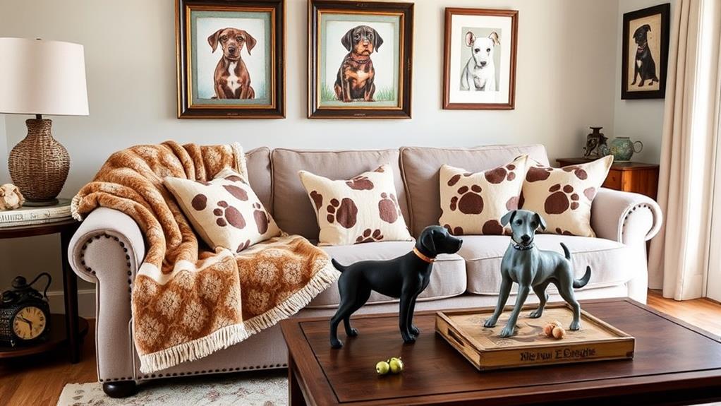 paw print inspired interior design