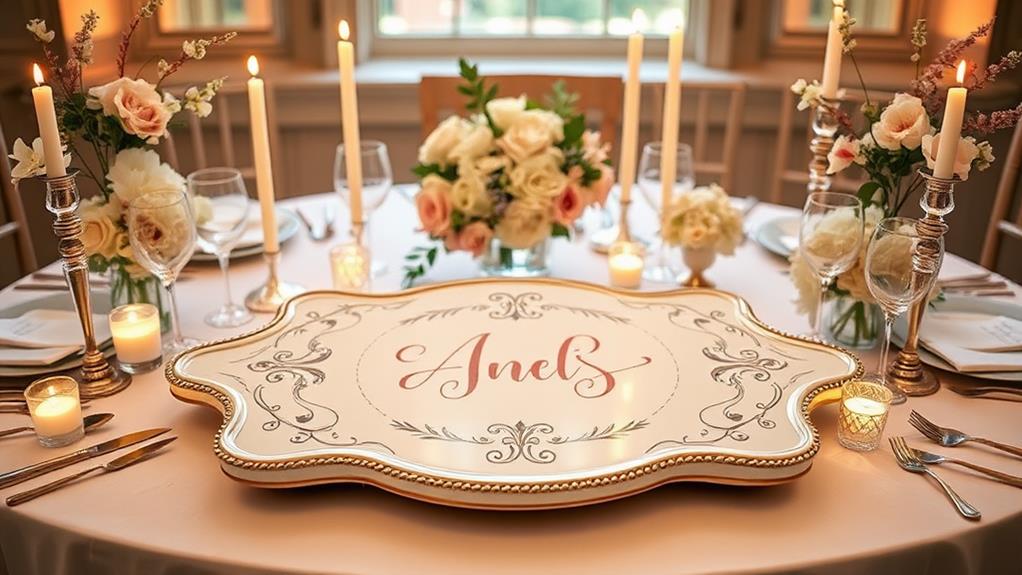 personalized elegant dining dish