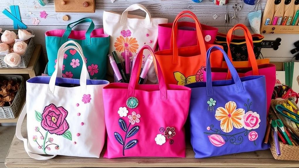 personalized fabric carry bags