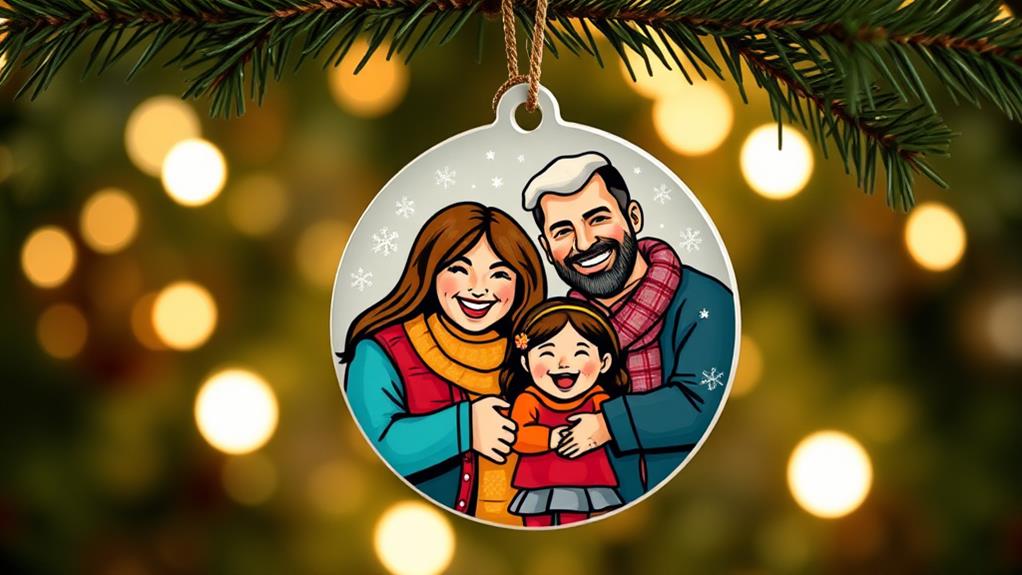 personalized family tree ornaments