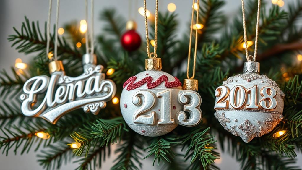 personalized holiday tree decorations