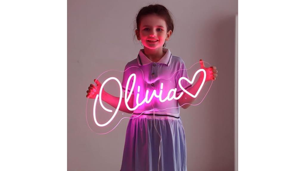 personalized neon wall art