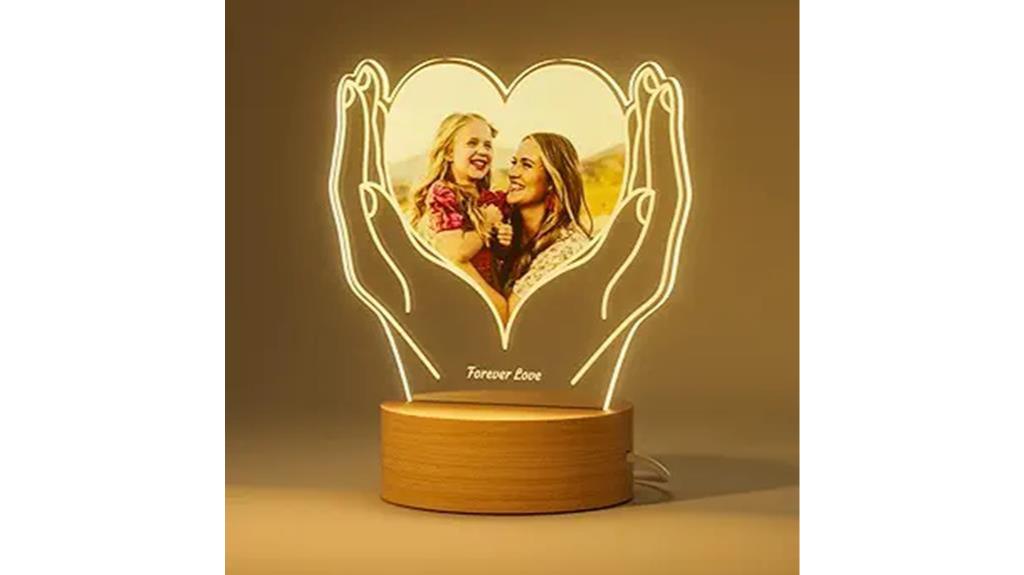 personalized picture frame light