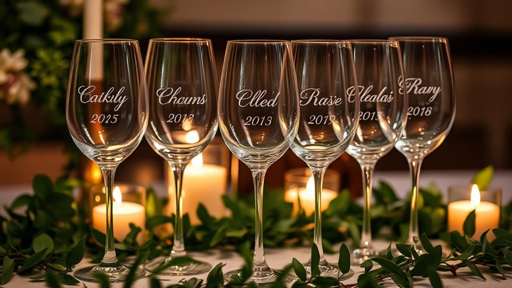 personalized wine glasses gifts