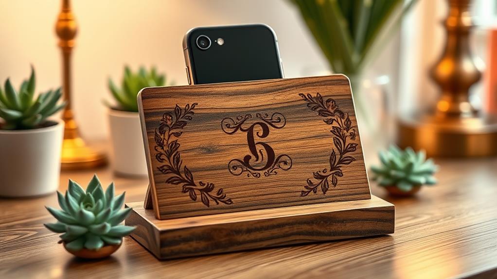 personalized wood display holder