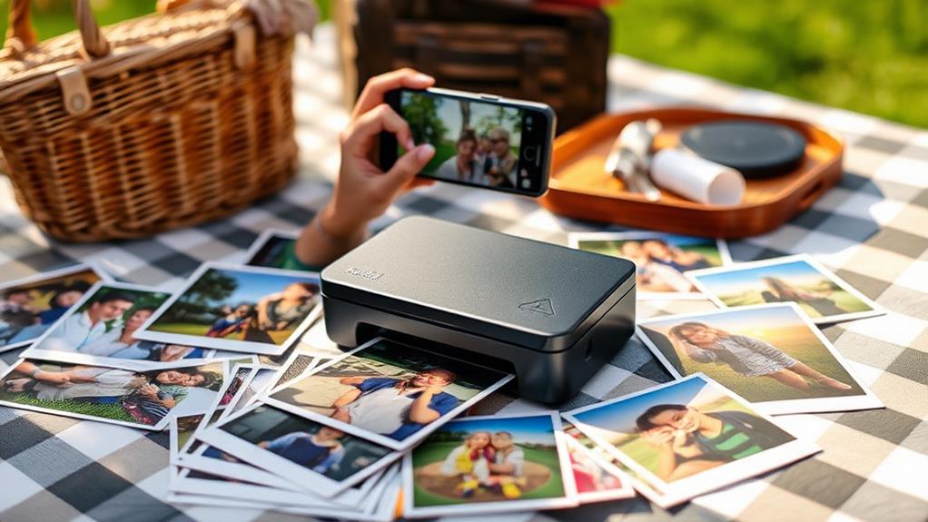 portable photo printer device