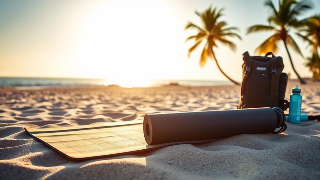 portable yoga mats available