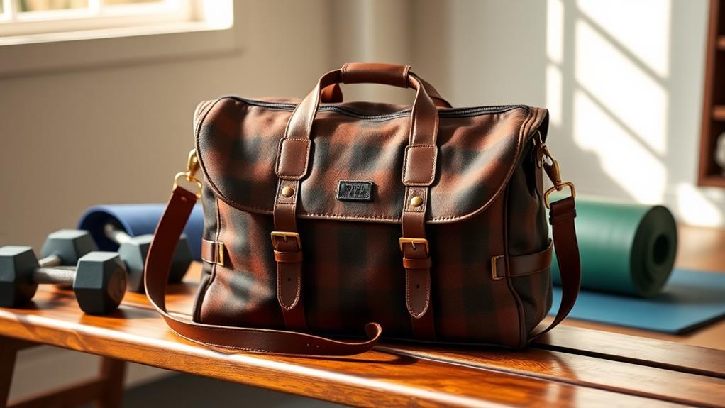 retro style fitness bag