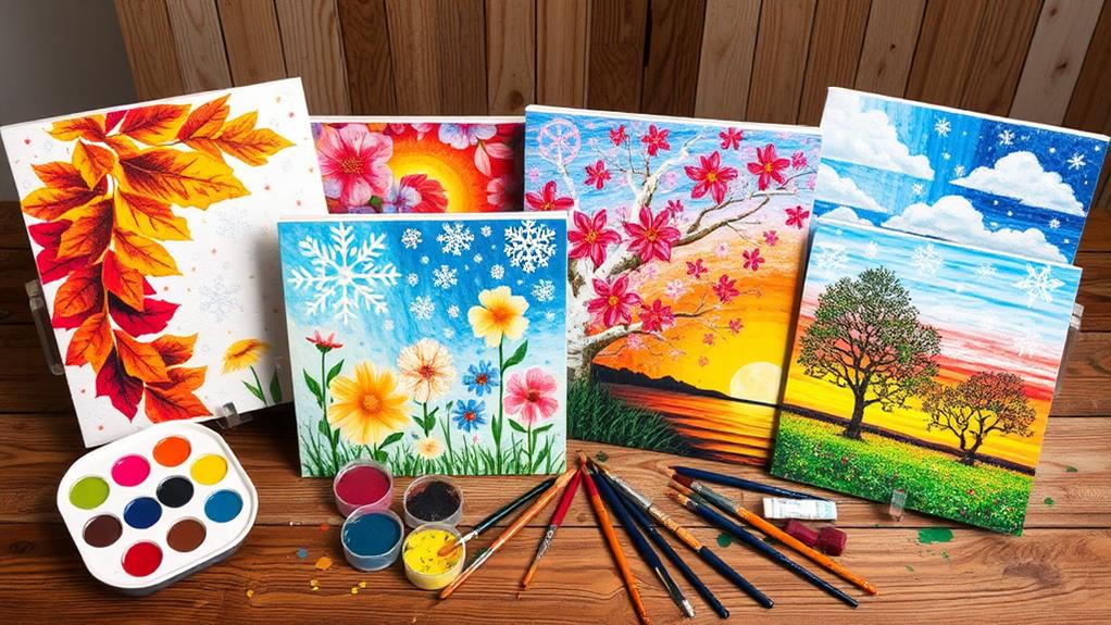 seasonal art supplies bundle