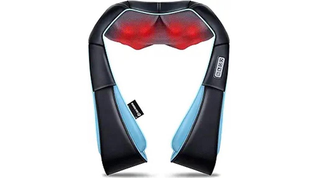 shiatsu massager with heat