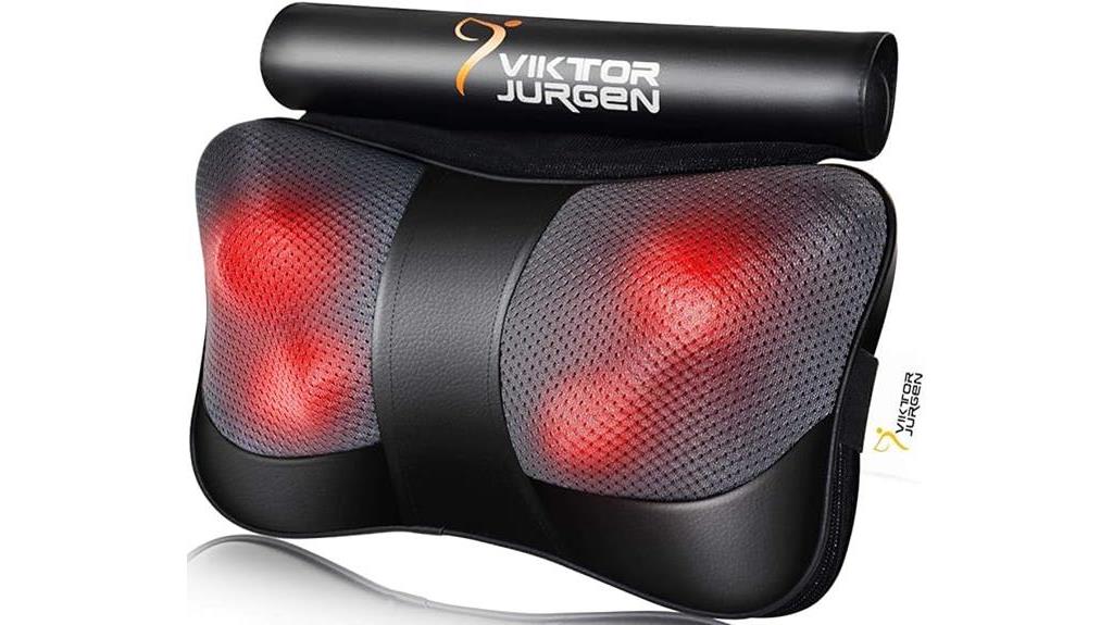 shiatsu neck massager with heat